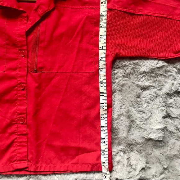 Vintage Preppy Sandpiper 80’s Collared Button Up Crop Polo Shirt mesh underarms - Picture 4 of 4